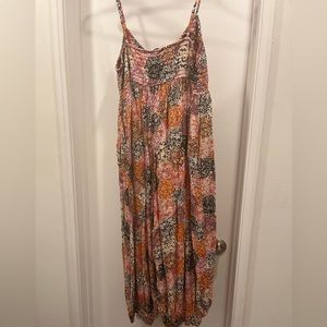Anthropologie Boho floral sleeveless romper. NWOT
